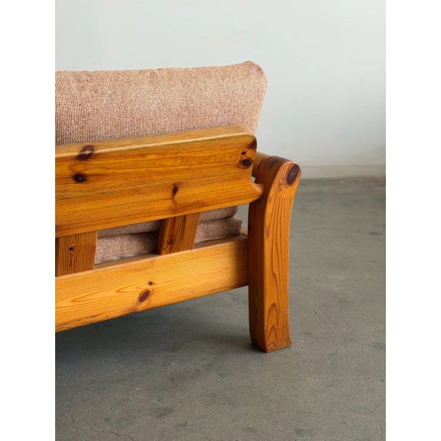 Mid 20th Century Pine Loveseat Sofa For Sale In Los Angeles - Image 6 of 15