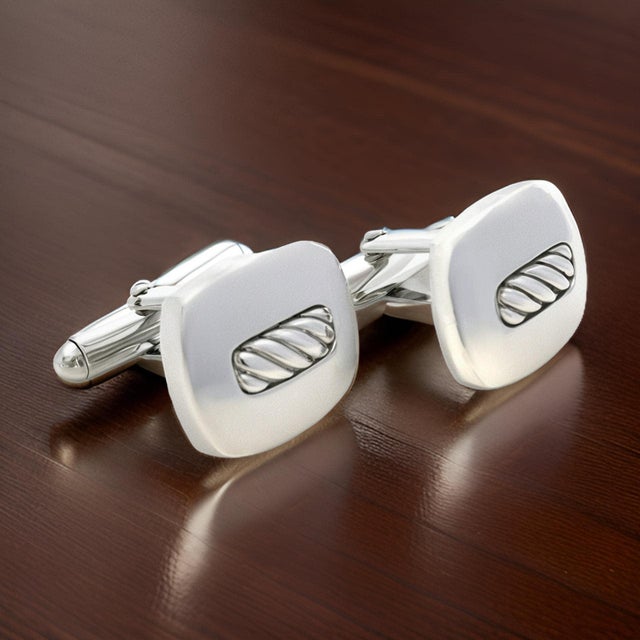 David Yurman Authentic Estate Cufflinks Silver DY494 Retail: $699.00 TRUSTED SELLER SINCE 2002 Details Metal: Sterling...