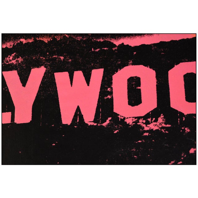 Steve Kaufman 20th Century the Original Famous Hollywood Sign Oil Painting Steve Kaufman For Sale - Image 4 of 6