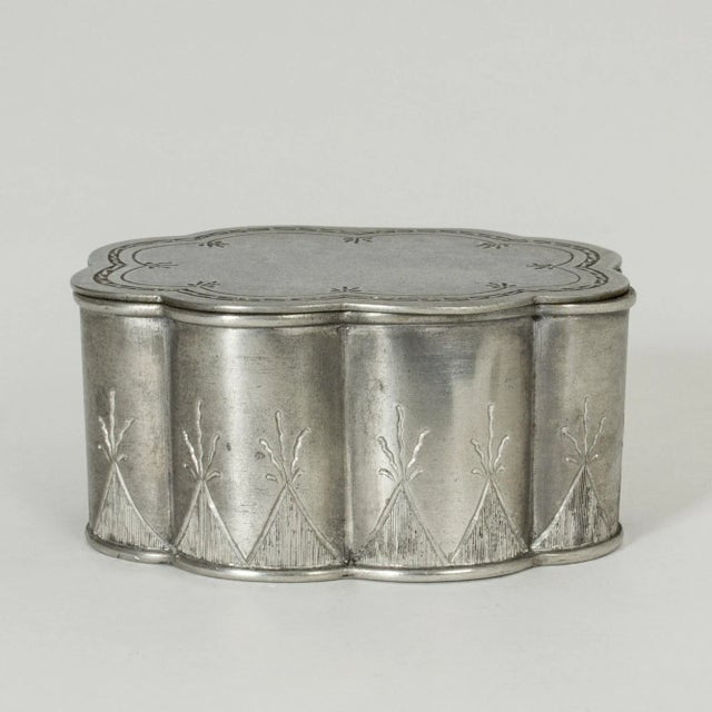 Silver Pewter Box from Herman Bergman, 1927 For Sale - Image 8 of 8