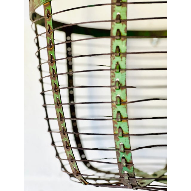 Industrial Mesh Wire Basket, 1960 For Sale - Image 3 of 12