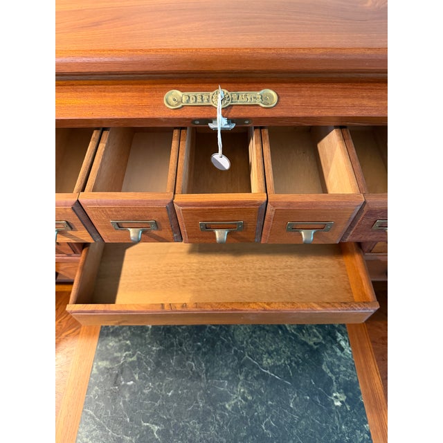 Vintage Postmaster Rolltop Desk For Sale - Image 9 of 18