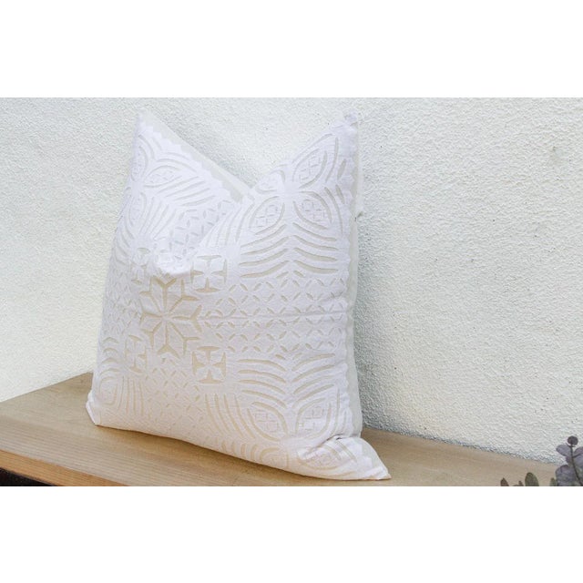 Lilac Euro Applique Pillow Cover For Sale In Los Angeles - Image 6 of 8