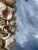 This finely designed shell mirror’s frame is double & triple stacked with sea shells Creating a 5 inch high cushion in the...