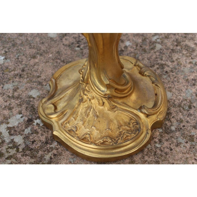 Antique Bronze Lamp Base by Lelievre and Susse Frères, 1800s For Sale - Image 5 of 9