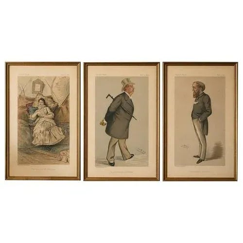 Vanity Fair Artist, Caricatures of Aristocracy & Politics, 1883, Prints, Set of 3 For Sale - Image 9 of 9