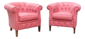 Set of Pink Chester Armchairs, 2000