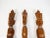 Mid 20th Century Vintage Hand Carved Solid Wood Salad Serving Utensils - Set of 3 For Sale - Image 4 of 10