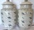 Shabby Chic Vintage 1970s Blue and Beige Cottage Chic Ceramic Ginger Jar Table Lamps - a Pair For Sale - Image 3 of 8