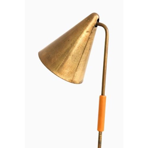 Table Lamp in Brass and Lacquer, 1950s For Sale - Image 4 of 9