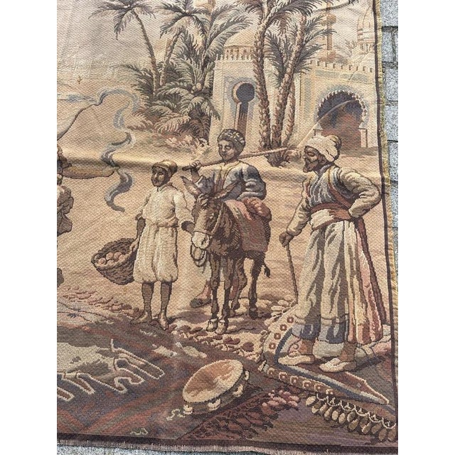 Mid-Century Jacquard Tapestry in the style of Aubusson, 1950s For Sale - Image 3 of 18