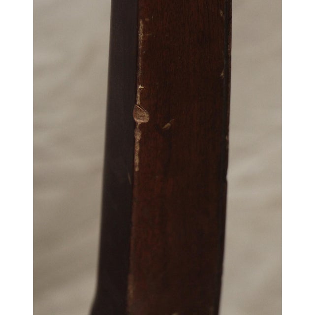 Mid 20th Century Wood Frame Floral Seat Chair For Sale - Image 12 of 15