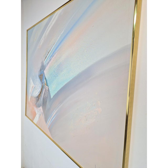 Lee Reynolds, Abstract Composition, 1980s, Acrylic Painting on Canvas, Framed For Sale - Image 6 of 8