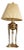 Empire Style Vintage Brass Table Lamp For Sale