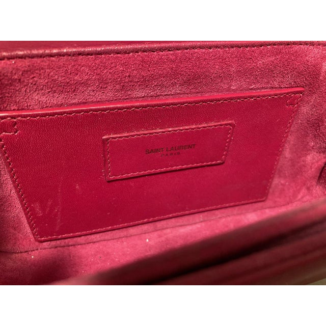 Yves Saint Laurent Pink Leather Small Lulu Bag For Sale - Image 11 of 12