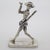 A vintage sculpture of great theatrical charm depicting Harlequin, the iconic mask of the Italian Carnival, handmade in...