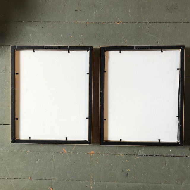 Gallery Wall Collection-2 Vintage Female Nude Sepia Drawings Faux Bamboo Frames - Set of 2 For Sale - Image 4 of 6