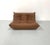 Brown French Togo 2-Seater Sofa in Cognac Leather attributed to Michel Ducaroy for Ligne Roset, 1970s For Sale - Image 8 of 11