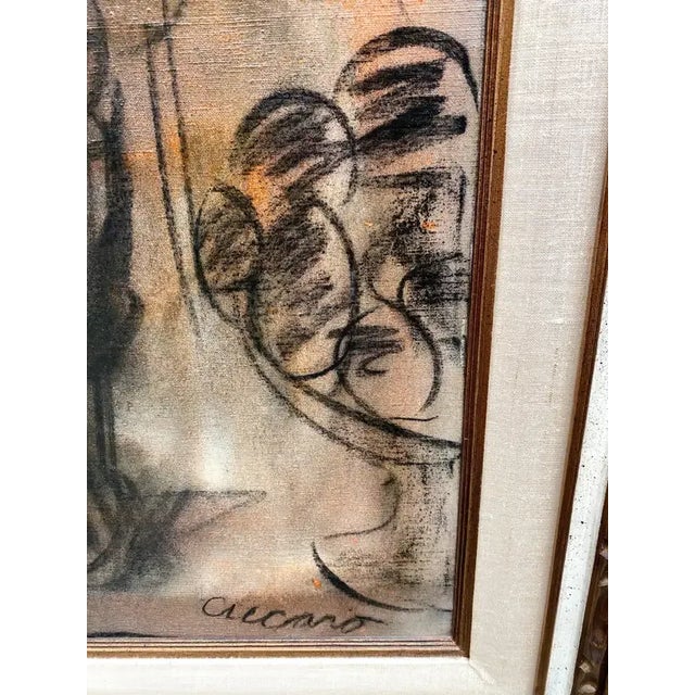 Mid-Century Modern 1950s Still-Life Painting by Pascal Cucaro For Sale - Image 3 of 10