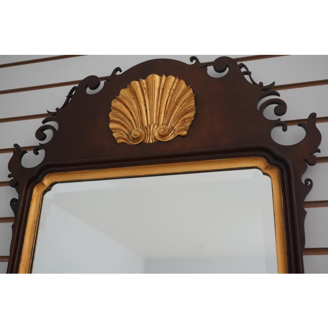 Chippendale Southampton 18th C. Style Chippendale Mahogany Mirror For Sale - Image 3 of 12