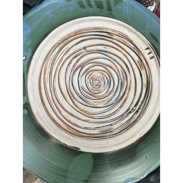 Vintage Original Studio Pottery Platter For Sale - Image 4 of 8