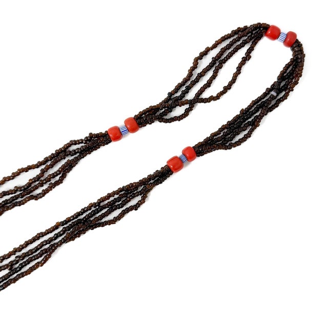 Glass Art Deco Millefiori Glass Bead Tassel Flapper Necklace, 1920s For Sale - Image 7 of 8