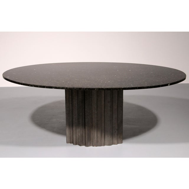 This exquisite dining table, designed by Max Papiri, embodies the opulence and sophistication of 1960s–1970s Italian high...