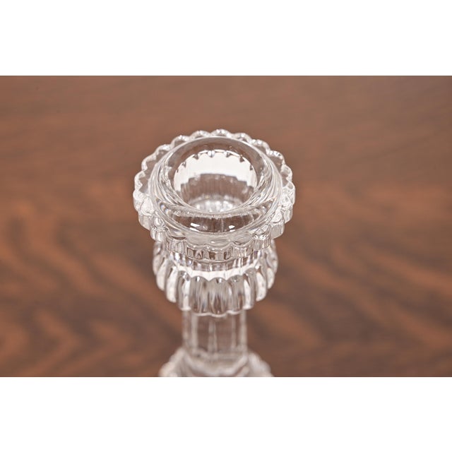 Tiffany & Co. Clear Crystal Candlesticks With Dragon Motif, Pair For Sale In South Bend - Image 6 of 12