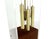 Mid Century Modern Walnut Designer Lucite Grandfather Clock with Chime