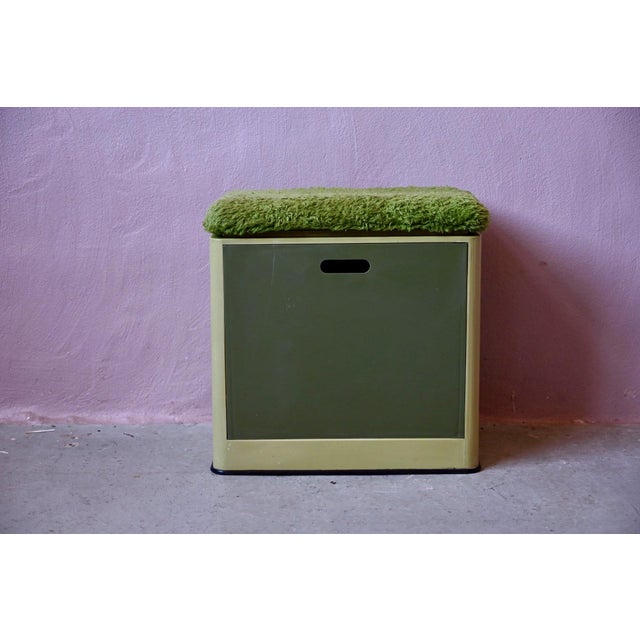 Space-Age Laundry Ottoman in Green Plastic from Emsa, West Germany, 1970s For Sale - Image 11 of 11