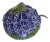 1970s Italian Sculptural Hydrangea Ceramic Tureen With Leaf Ladle For Sale