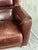 1990s 1990s Baxter Italian Brown Leather Club Armchair – Modern Sculptural Lounge Chair For Sale - Image 5 of 14