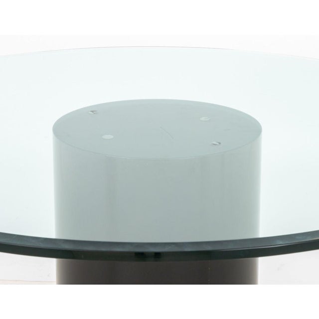 Modern Modern Glass Top Pedestal Table For Sale - Image 3 of 5