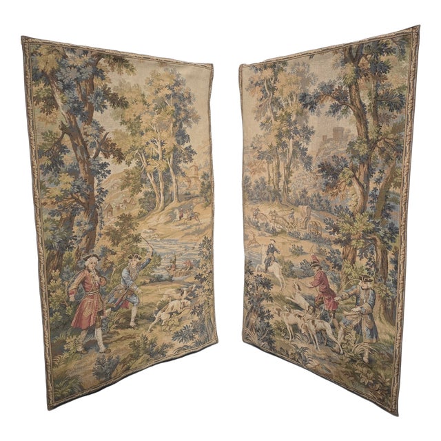 French Tapestries, 1910, Set of 2 For Sale