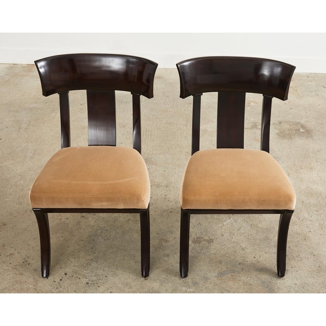 Late 20th Century Late 20th Century Set of Six Neoclassical Klismos Style Dining Chairs by Henredon For Sale - Image 5 of 18