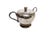 Metal Art Deco Sugar Bowl from Hefra, Poland, 1970s For Sale - Image 7 of 9