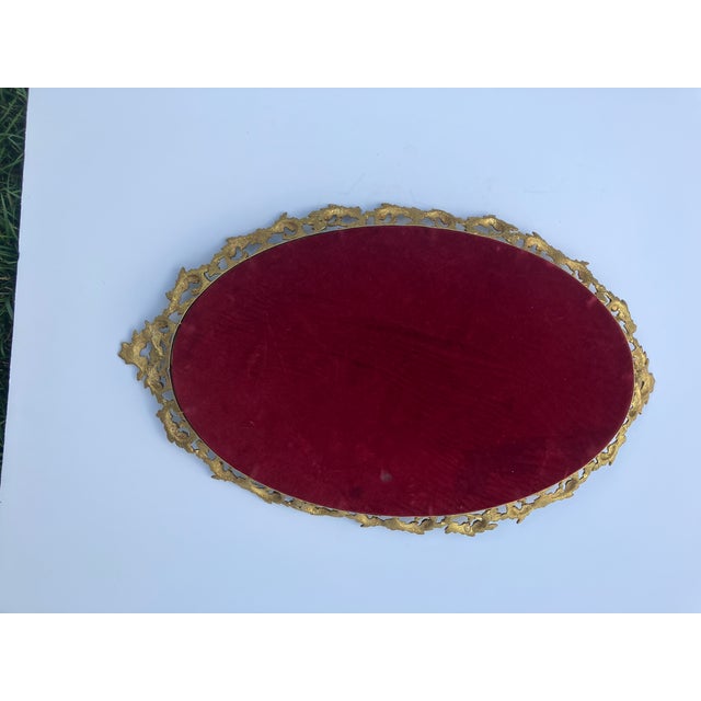 French Gold Plated Mirror Tray For Sale - Image 3 of 3