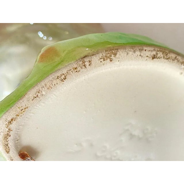 Majolica Duck Mallard Picther from Keller et Guerin Saint Clement, France, 1890s For Sale - Image 9 of 10