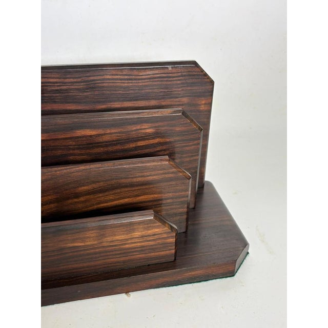 Brown Wooden Letter Holder, France, 1940s For Sale - Image 8 of 12