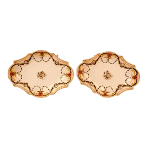 Pair of Coalport Dessert Plates, England Circa 1780