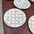 2010s Mackenzie Childs Enamelware Sterling Check Dinnerware, Set of Twenty-Six For Sale - Image 5 of 12