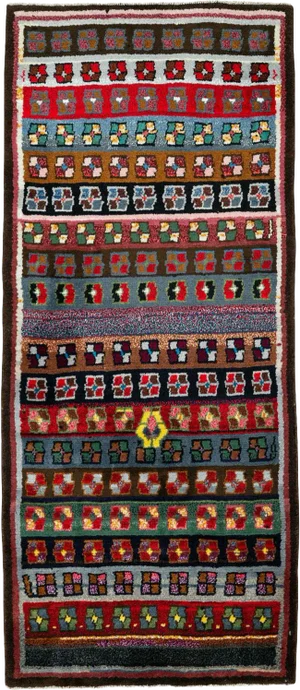 Vintage Persian Mahal Rug – Size: 2" X 4'8"