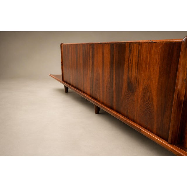 Sofa in Rosewood & Mohair by Liceu De Artes E Ofícios, Brazilian Modern, 1960s For Sale - Image 17 of 18