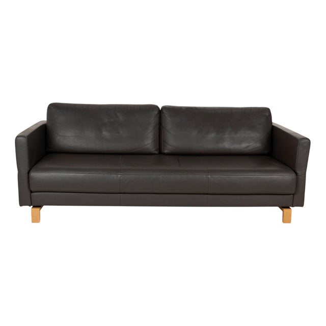 Vida Leather Three-Seater Sofa by Rolf Benz For Sale