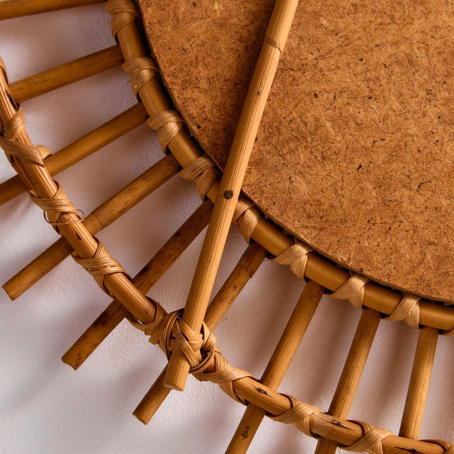 Cane and Rattan Framed Mirror For Sale - Image 13 of 14