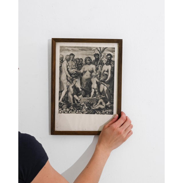 20th Century Czech Reproduction Artwork with Wooden Frame For Sale - Image 16 of 18