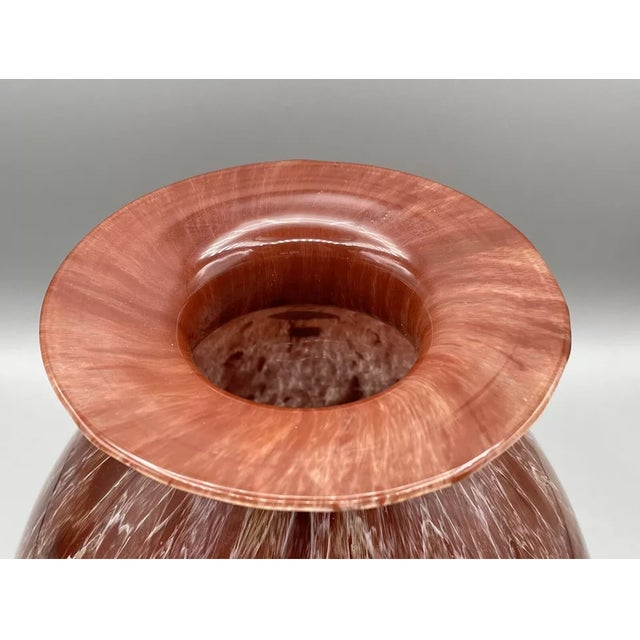 Beautiful vintage art glass vase by Maestri Vetrai Azzurra, showcasing classic Italian glassmaking craftsmanship. This...