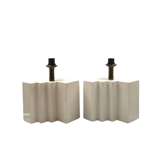 Hollywood Regency French Ceramic Table Lamps, 1970s, Set of 2 For Sale - Image 13 of 18