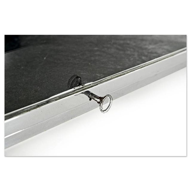 Jeweler's Display Case in Glass and Chrome-Plated Metal For Sale - Image 4 of 10