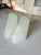 Mid-Century Onyx Marble Bookends Light Green & White With Etched Sunburst Detail- a Pair For Sale - Image 6 of 10